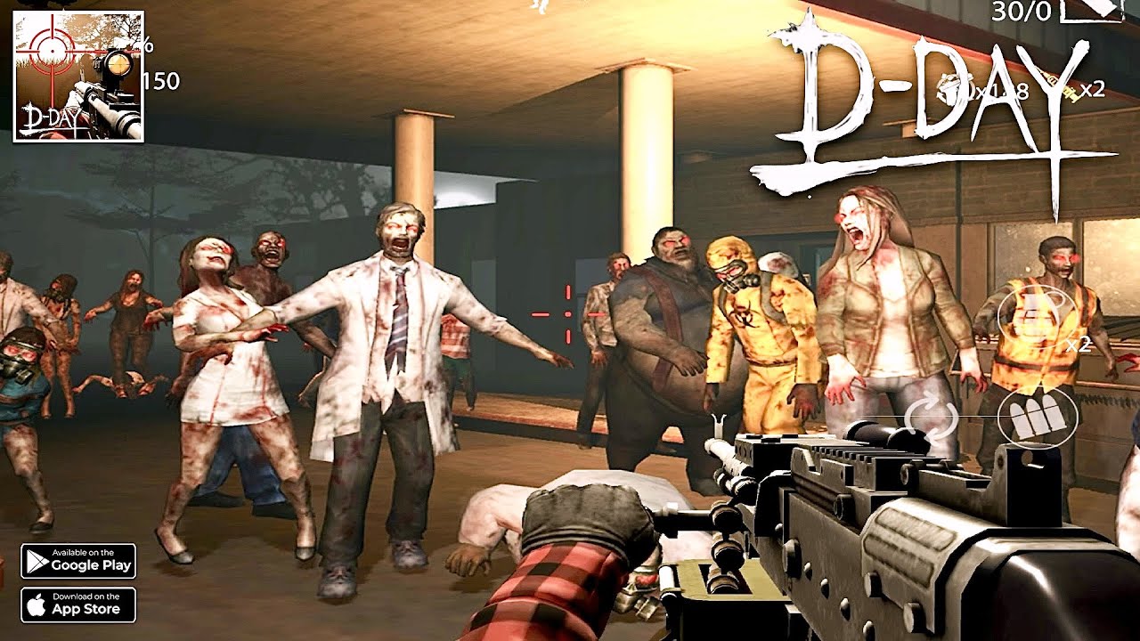Zombie Hunter D-Day: GAMEPLAY WALKTHROUGH (iOS, Android) - PART 1