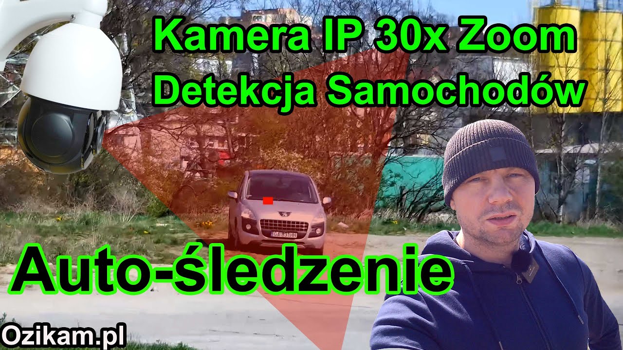 Kamera IP Zoom 30x z Detekcją i śledzeniem samochodów oraz ludzi