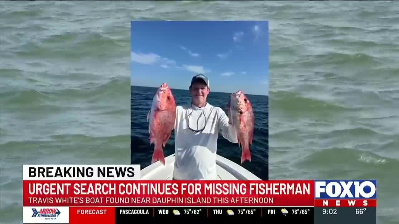 Urgent search for missing fisherman off Dauphin Island continues