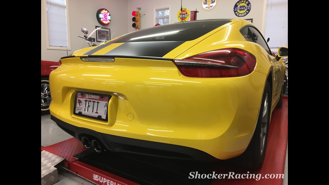 Fabspeed Supercup Race Exhaust Install Porsche Cayman 981 Before and After