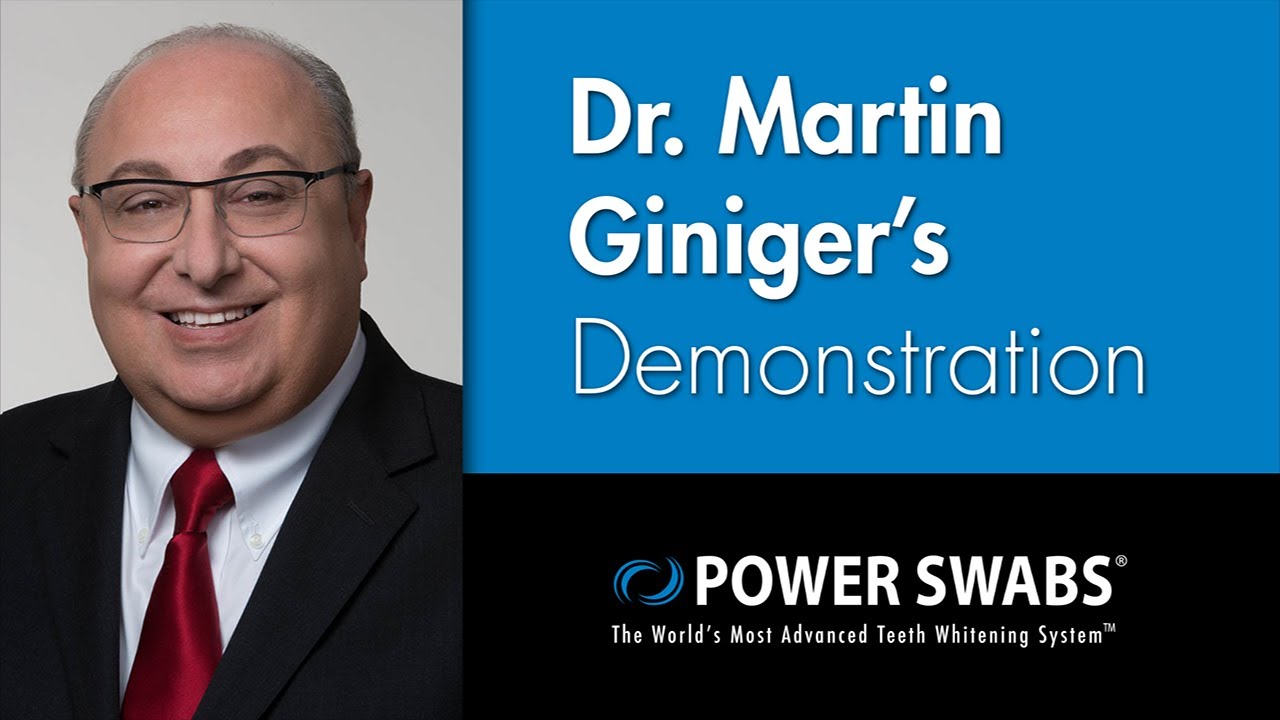 Dentist Dr. Martin Giniger shows the amazing science behind the Power Swabs teeth whitening system