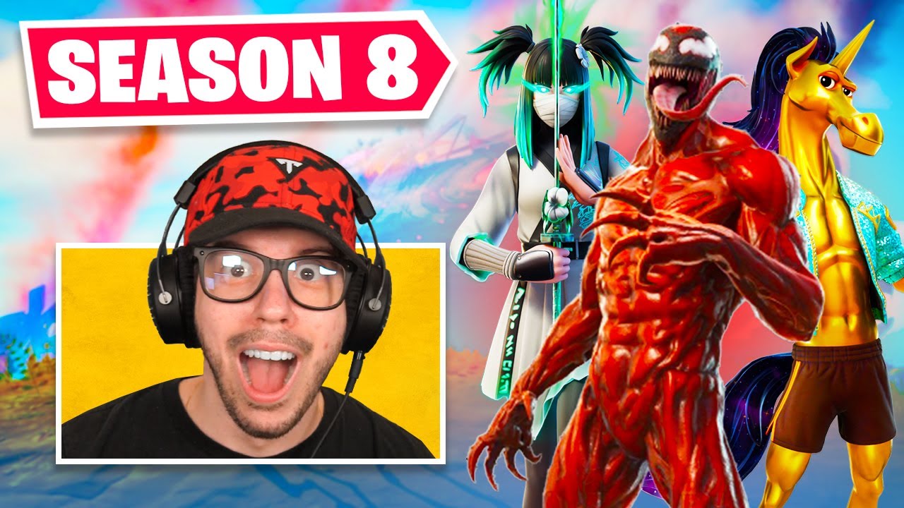 New *SEASON 8* BATTLE PASS in Fortnite! (CARNAGE)