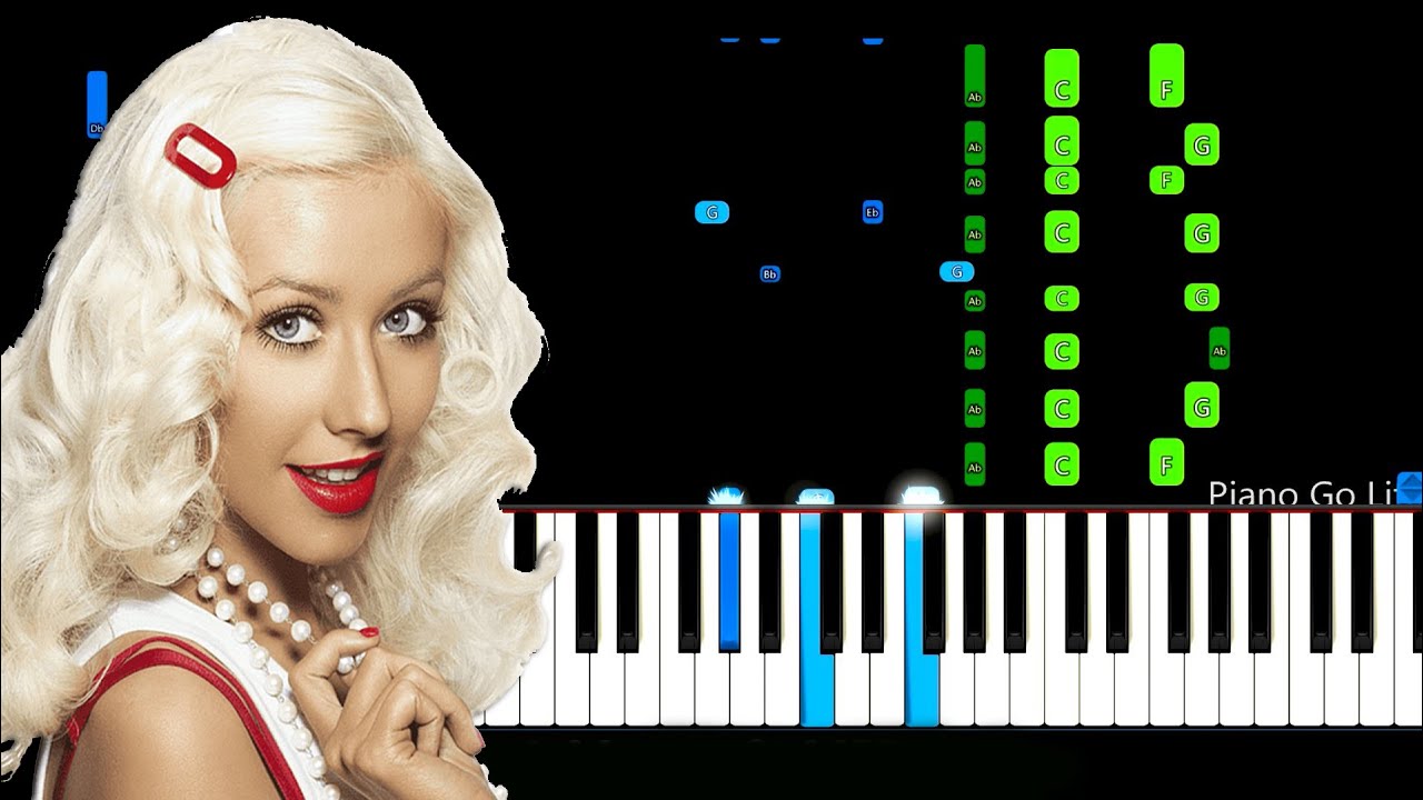 Christina Aguilera - Genie In A Bottle Piano Tutorial