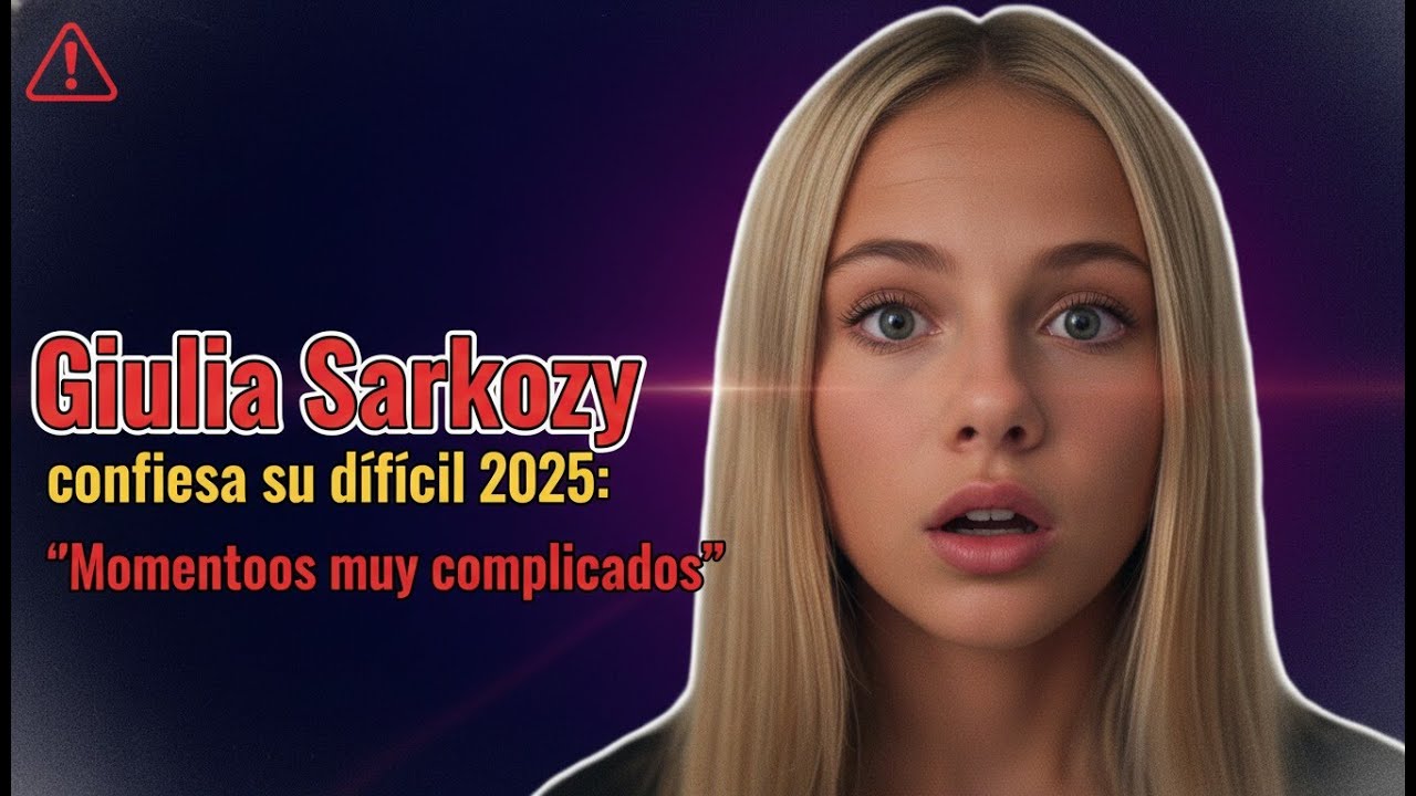 Giulia Sarkozy confiesa su difícil 2025 Momentos muy complicados