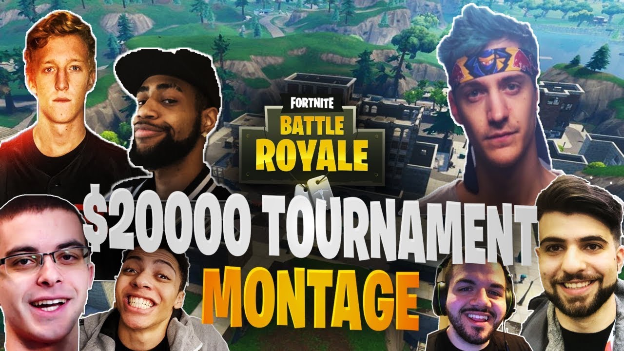 Ninja Wins Keemstar $20,000 YouTuber/Streamer Friday Fortnite Tournament (Montage)