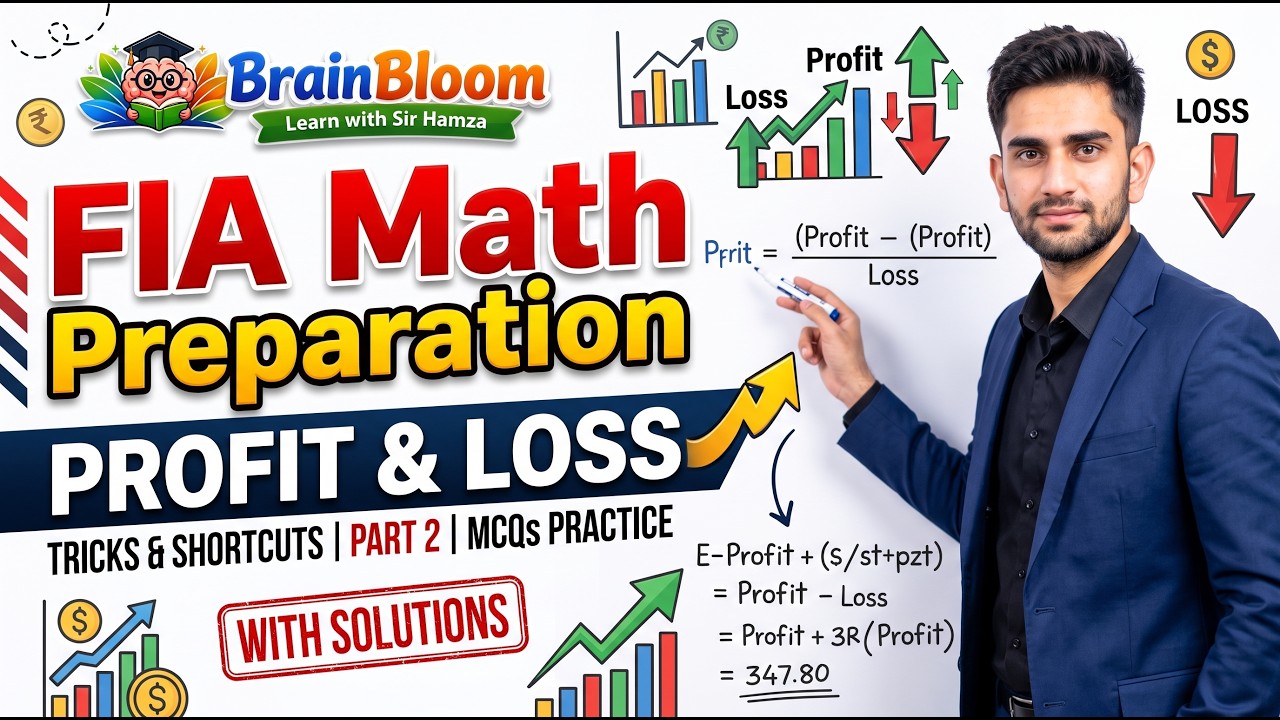 FIA Math Preparation | Profit & Loss Tricks & Shortcuts | Complete MCQs Practice with Solutions |