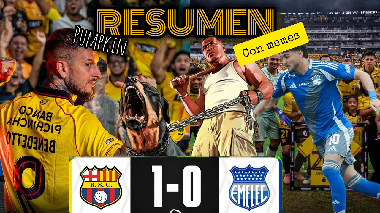 CLASICO DEL ASTILLERO 2026: BARCELONA SC 1-0 EMELEC | PUMPKIN RESUMEN