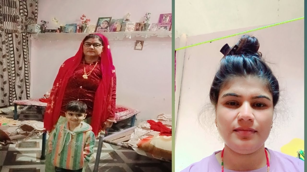 व्रत पर पहनी मेरी मां ने साड़ी परोक्षी ने पर्स से ये क्या बना लिया renuzandu daliy volg 🥰 राजस्थानी 