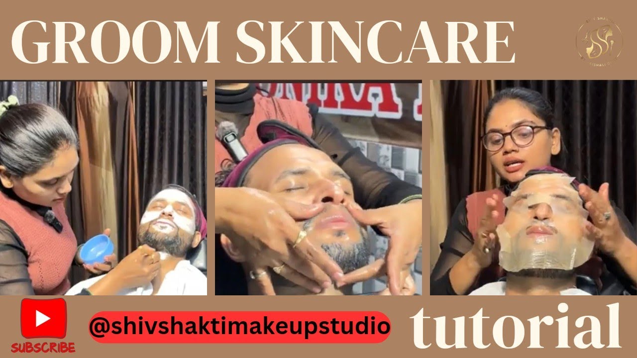 "Pre-Wedding Groom Skincare Facial: Ozone Facial Kit & Just Herbs Sheet Mask Routine"