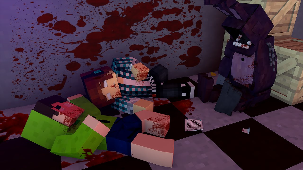Minecraft TERROR : Mortos No Five Nights at Freddy's 2