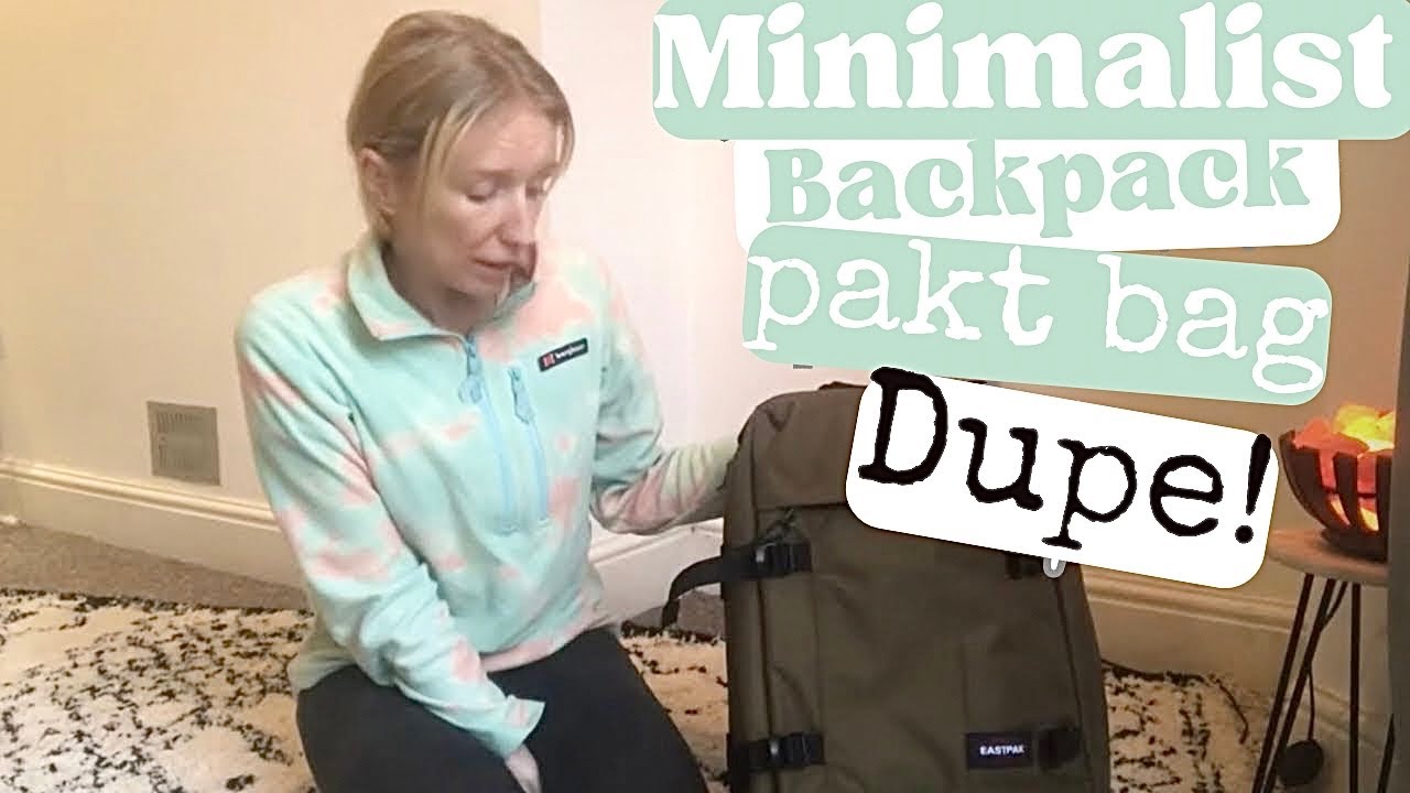 MINIMALIST backpack review | EXTREME MINIMAL price tag compared with PAKT BAG| One Bag!