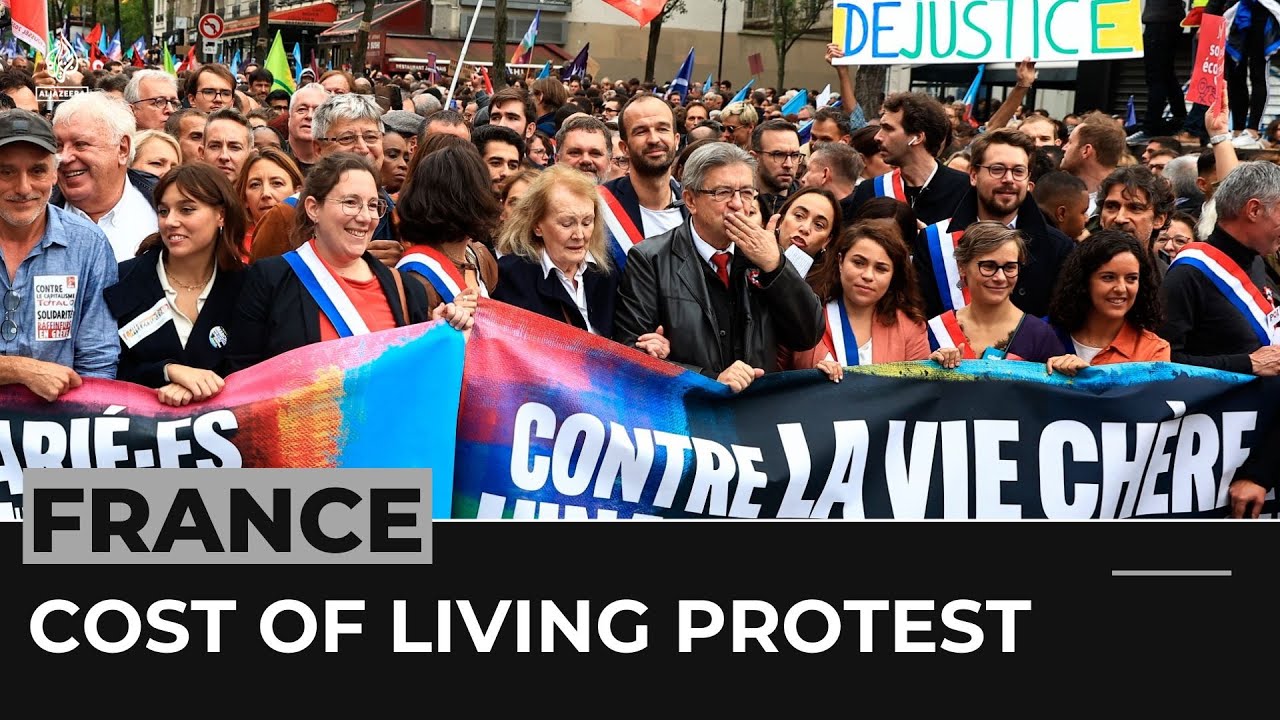 Massive protest in Paris against inflation and climate crisis