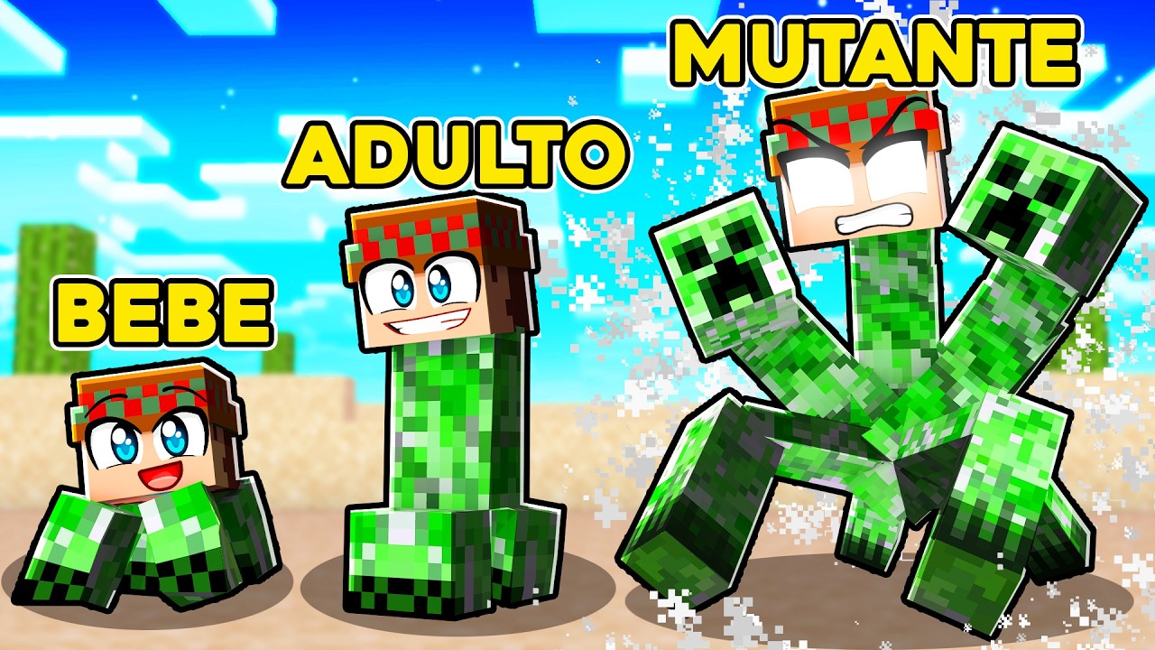 Me converti en un CREEPER... 🟩💥🤯 SILVIOGAMER MINECRAFT PERO 🧨