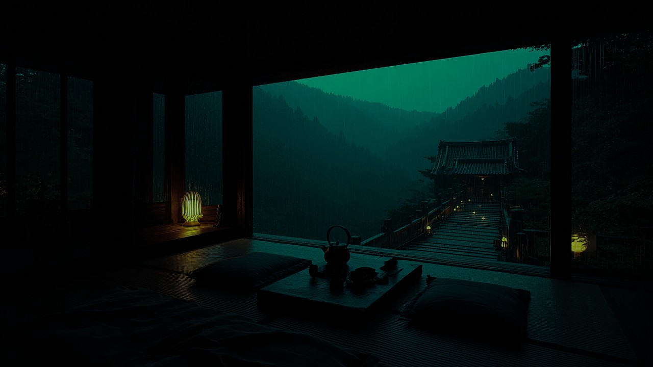 Deep Forest Cabin Rain Sounds 🌧️ (No Ads) | Rain White Noise for Deep Sleep & Relaxation