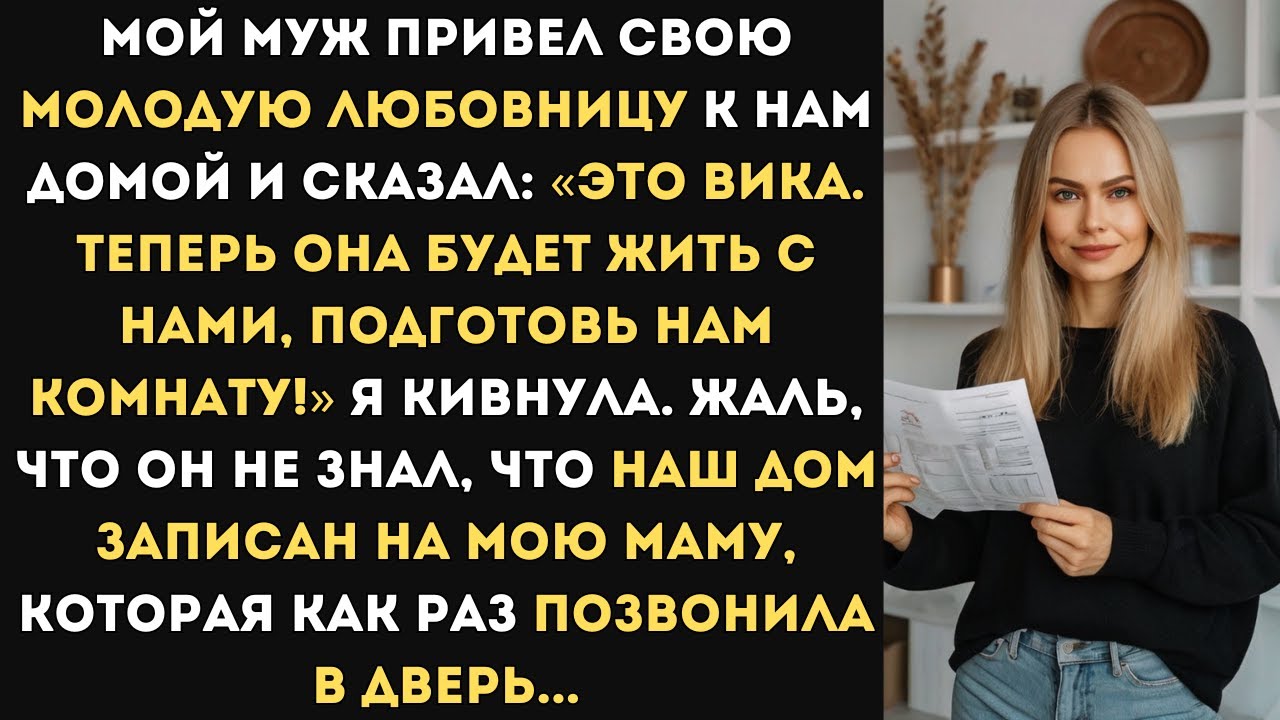 Муж привел свою молодую любовницу к нам домой и сказал: ‭«Это Вика. Теперь она будет жить с нами!»