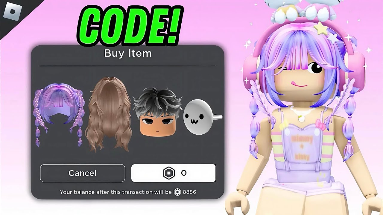 [КОДЫ] БЕСПЛАТНЫЕ ПРИЧЕСКИ И ПРЕДМЕТЫ В ROBLOX