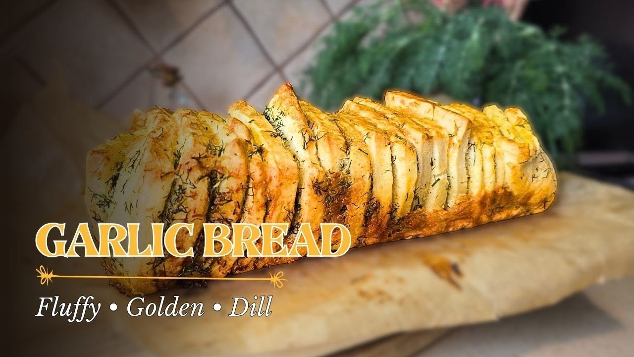 🥖🧄 Homemade Garlic Dill Bread – The Perfect Side for Dinner or BBQ! #garlicbread #breadrecipe #food
