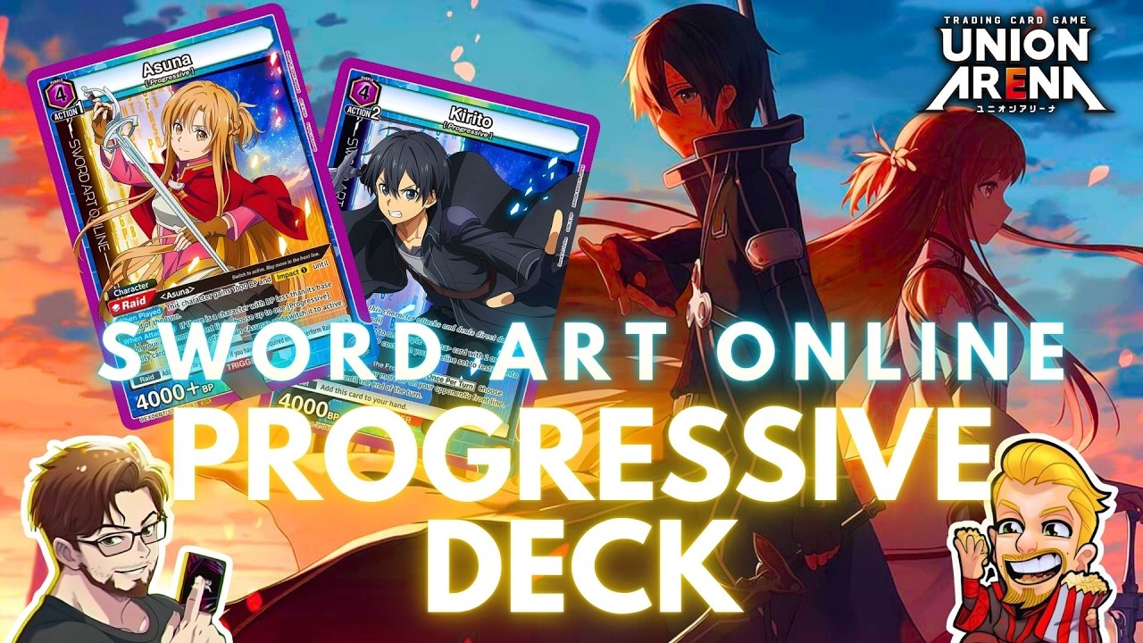 Прогрессивная колода из коллекционной карточной игры Sword Art Online - Union Arena.