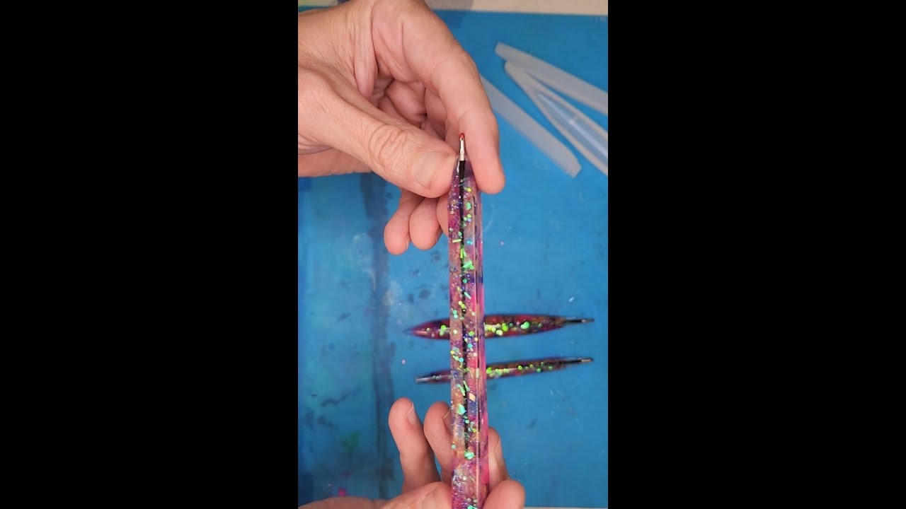 Resin Pen Set. First time trying new mold set from Hobby Lobby