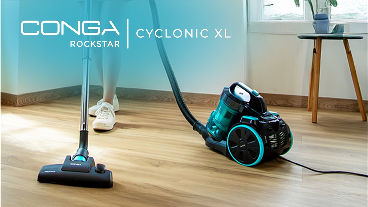 Conga Rockstar Cyclonic XL Bodenstaubsauger mit 890 W, 2,5-Liter-Staubbehälter & Hocheffizienzfilter