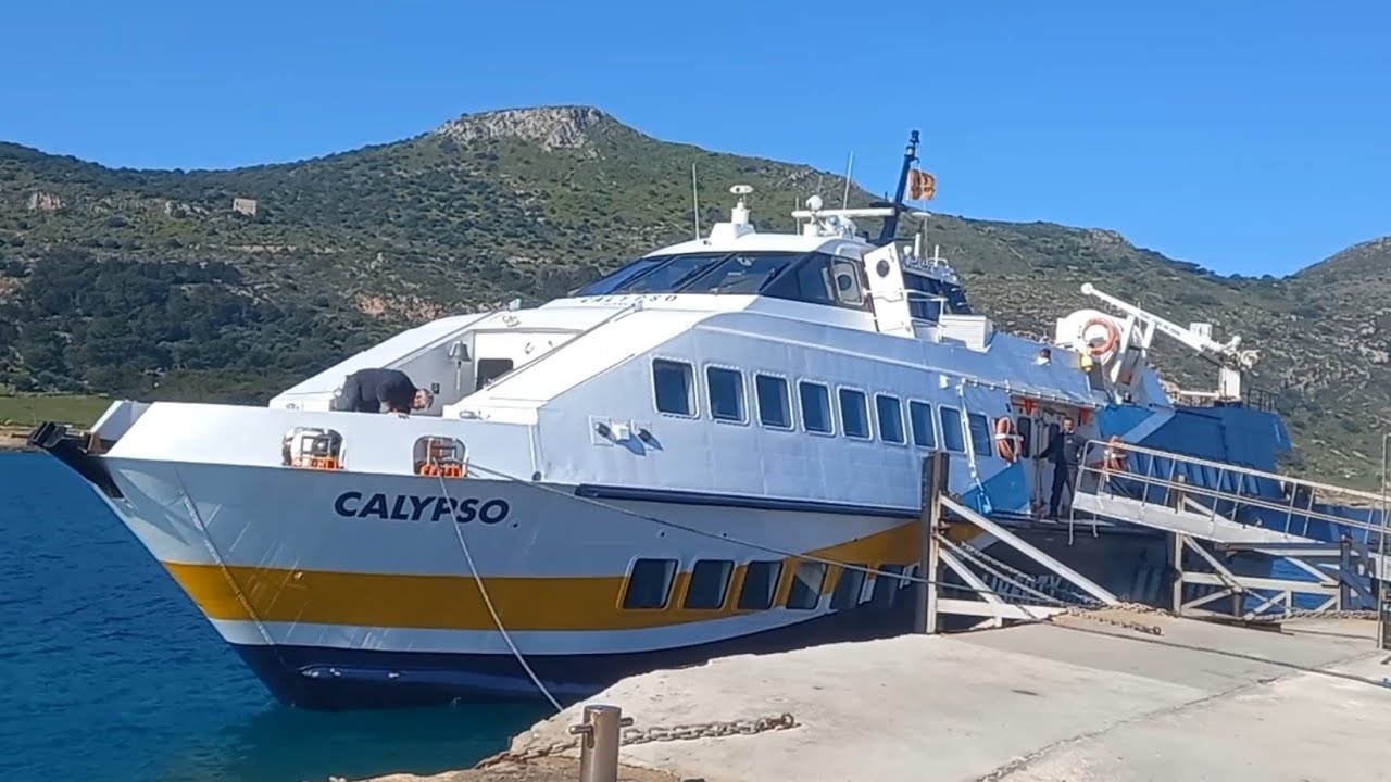 Viaggio di ritorno Favignana-Trapani (con scalo a Levanzo) con l'aliscafo Calypso