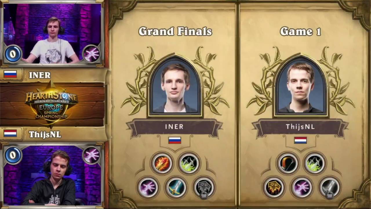 ThijsNL vs INER - Hearthstone Europe Spring Championship Final