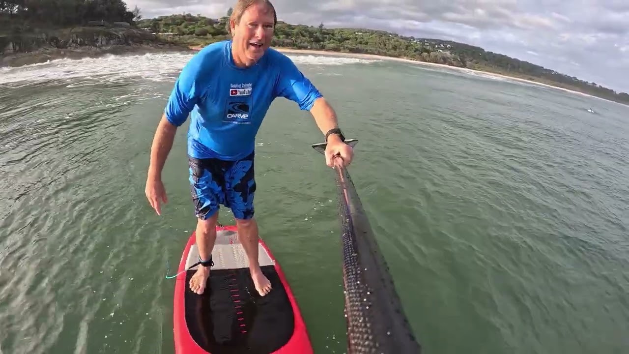 Supping Cylinder , Swell increasing . Sup foil & surfing