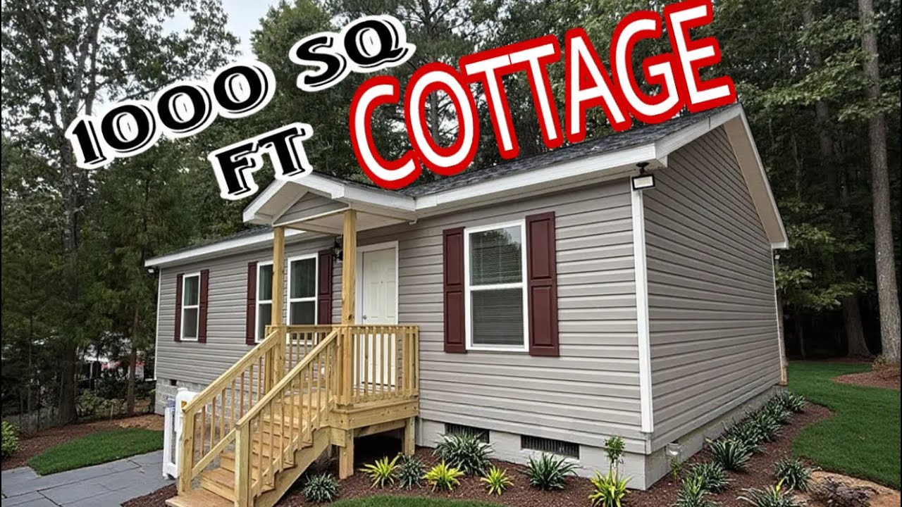 Modular COTTAGE - 1000 sq ft 3 bedroom CUSTOM CABIN