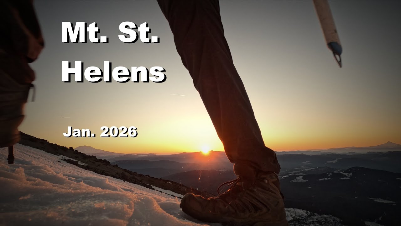 Climbing Mount St. Helens in January