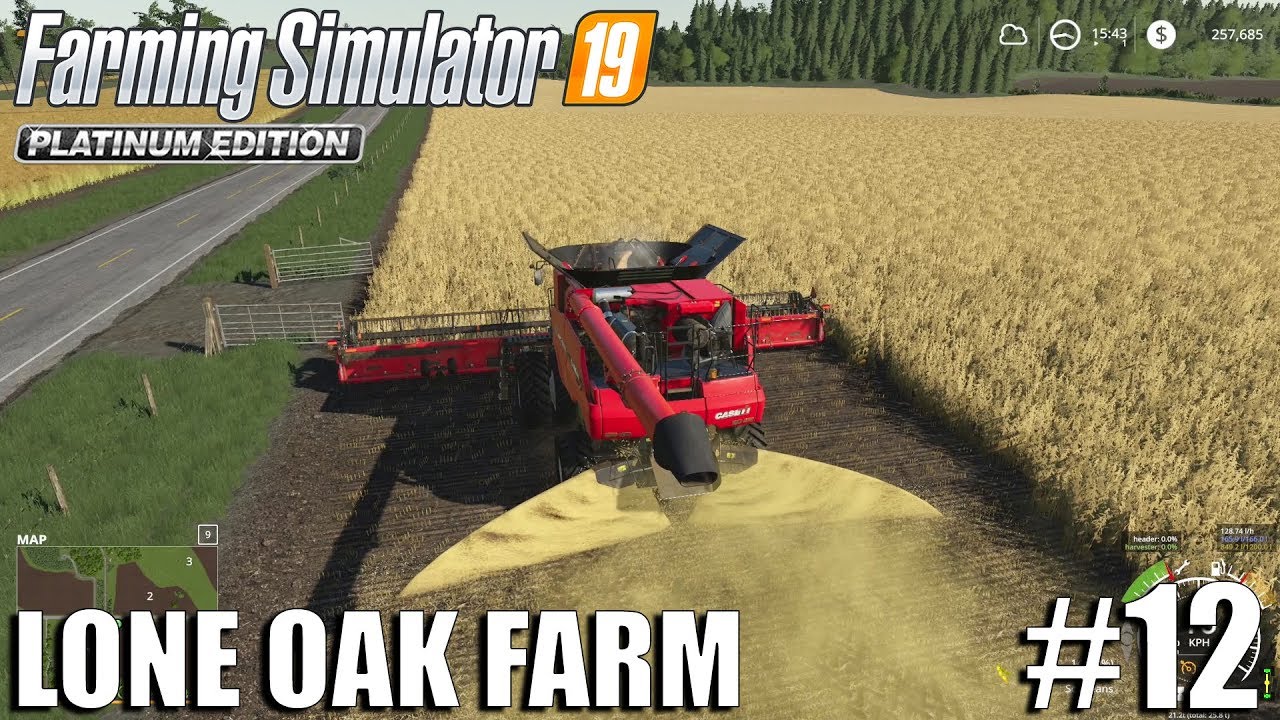 Harvesting Soybeans and Contracting | Lone Oak 2.0 | Farming Simulator 19 Timelapse #12