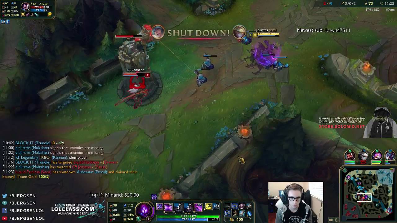 Bjergsen - Malzahar vs Yasuo - Mid «Beast» (Ranked)