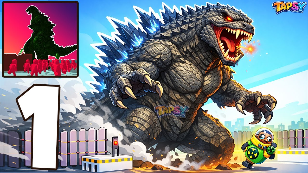 🦖Kaiju Raid Gameplay Walkthrough Part 1 – Satisfying Kaiju Destruction Gameplay (Android,iOS)