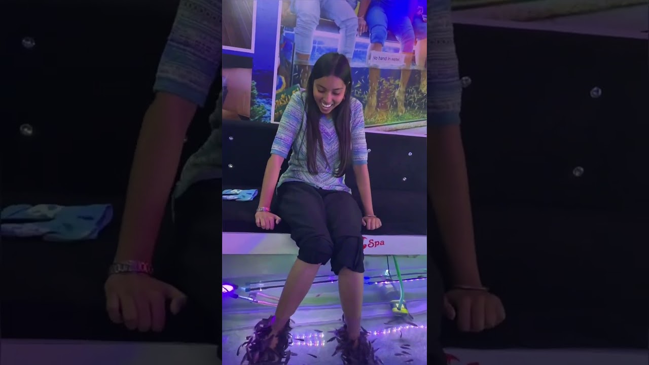 Fish Pedicure experience !!🐟😩 #shorts #shortsfeed || Life of Saara