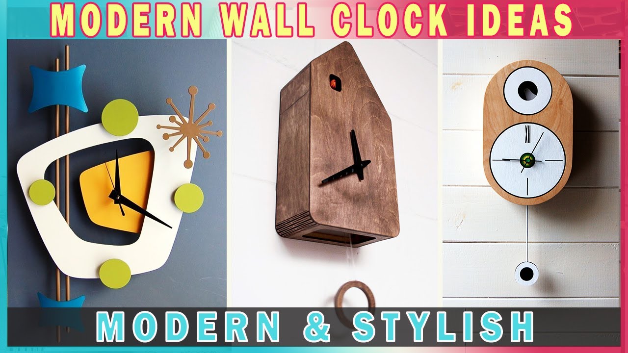 MODERN & STYLISH! 40+ Modern Wall Clock Design Ideas For Your Living Room or Bedroom Wall