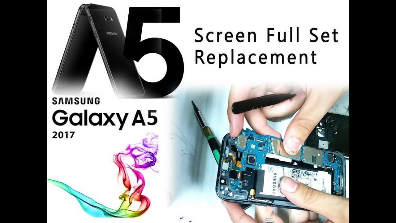 Samsung A5 2017 (A520F) Screen & Glass Full set Replacement / mostra la sostituzione