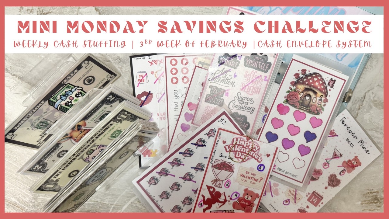 MINI MONDAY | FEB WK 3 | MINI SAVING CHALLENGE | WEEKLY CASH STUFFING