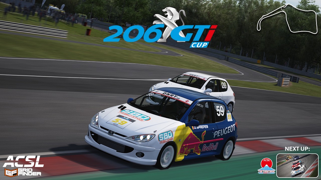 ACSL Peugeot 206 Event - Oulton Park - Assetto Corsa League