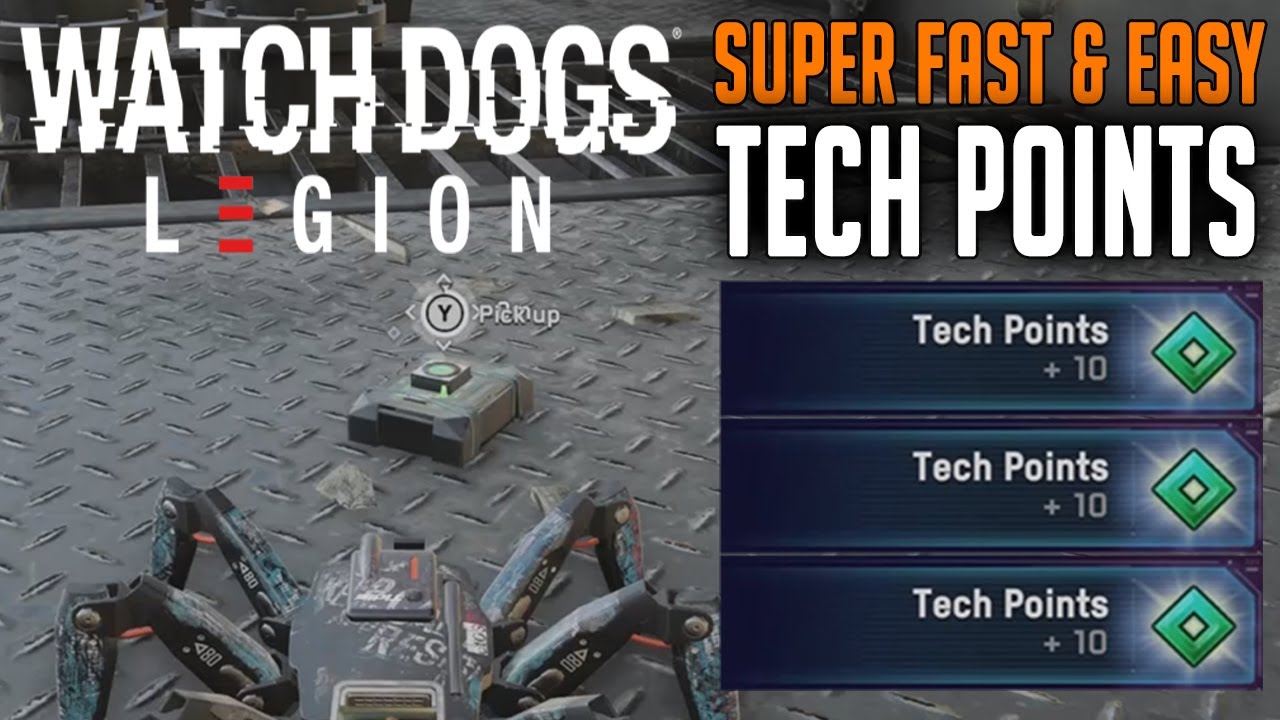 Watch Dogs Legion | How To Get TECH POINTS Fast & Easy (The Best Way!)