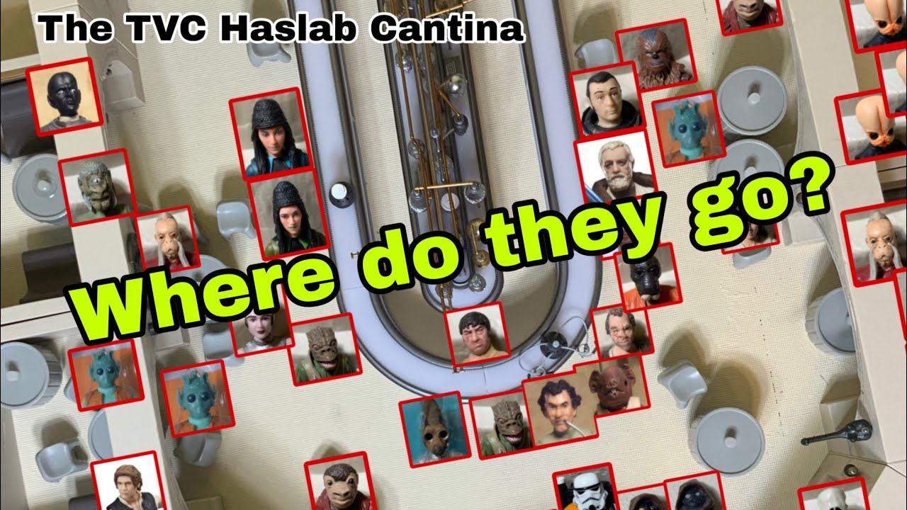 Где все ваши фигурки Кантины должны быть в вашей кантине Star Wars TVC Haslab