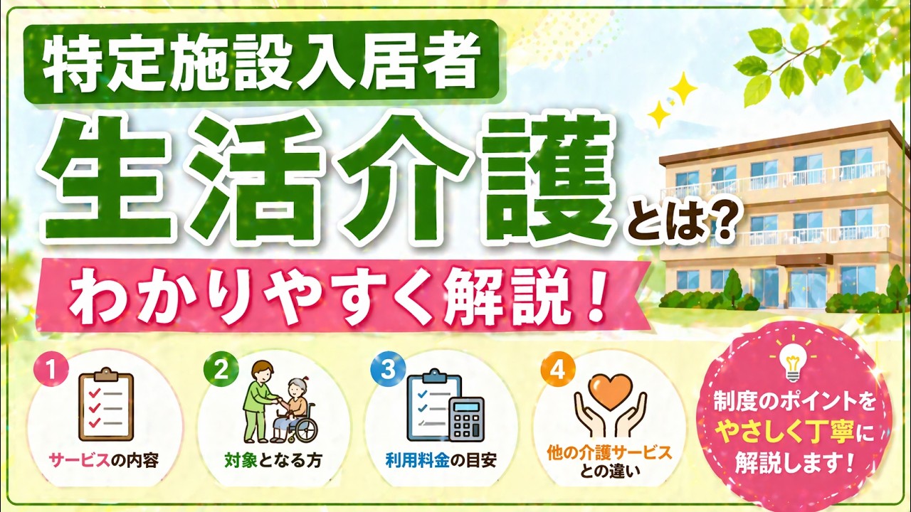 特定施設入居者生活介護とは？わかりやすく解説！