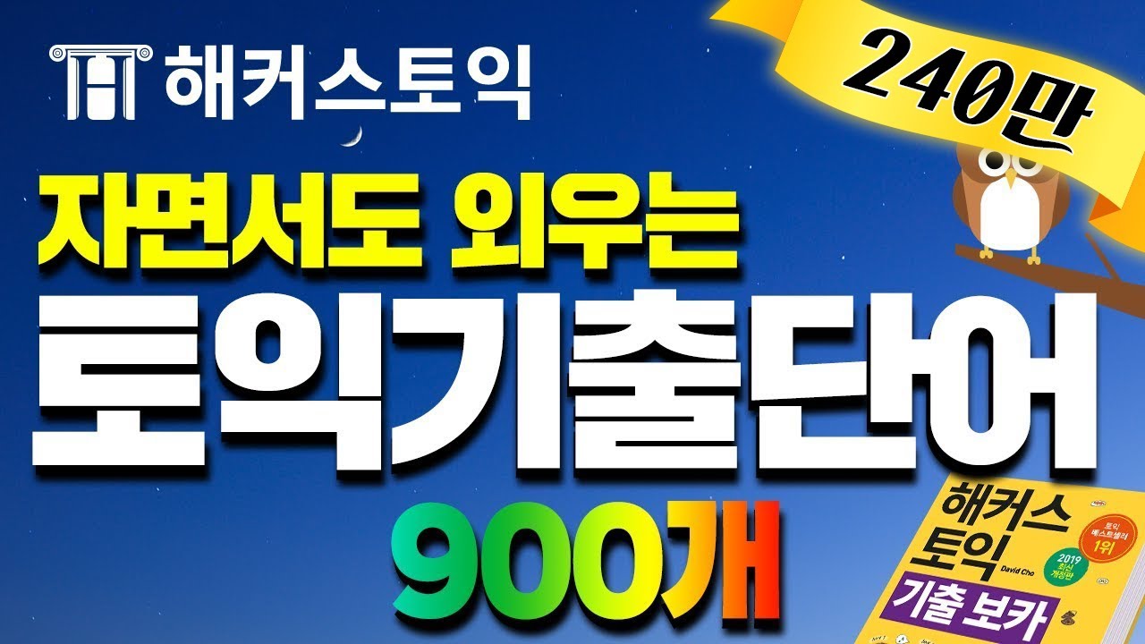 토익기출 단어 자면서도 외우는 기적의 단어암기 영상! (6H) 신개념 토익공부법 해커스토익 기출보카 DAY1~DAY30 연속재생.zipㅣ토익책, 토익교재