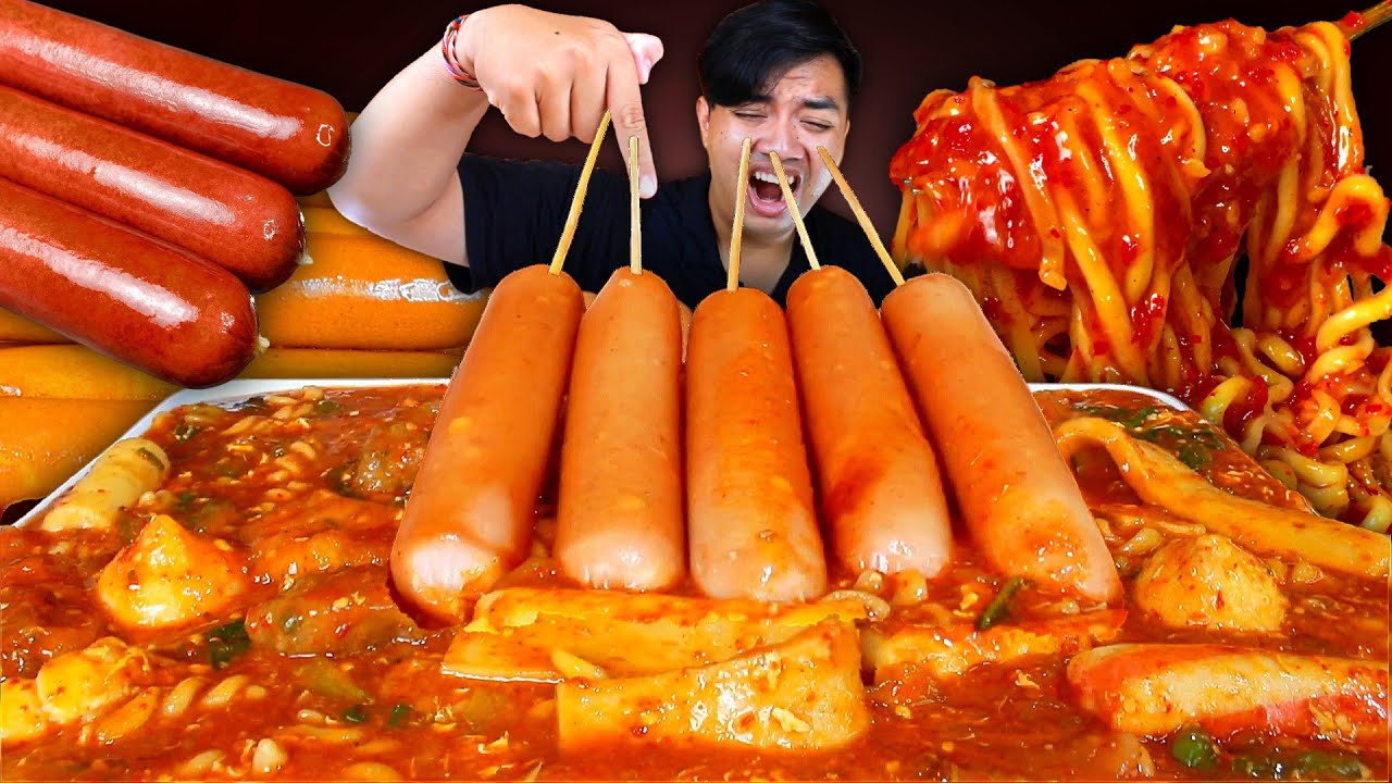 MUKBANG SEBLAK ISIAN KOMPLIT LEVEL 5 EXTRA SOSIS KEJU VIRAL INDOMARET