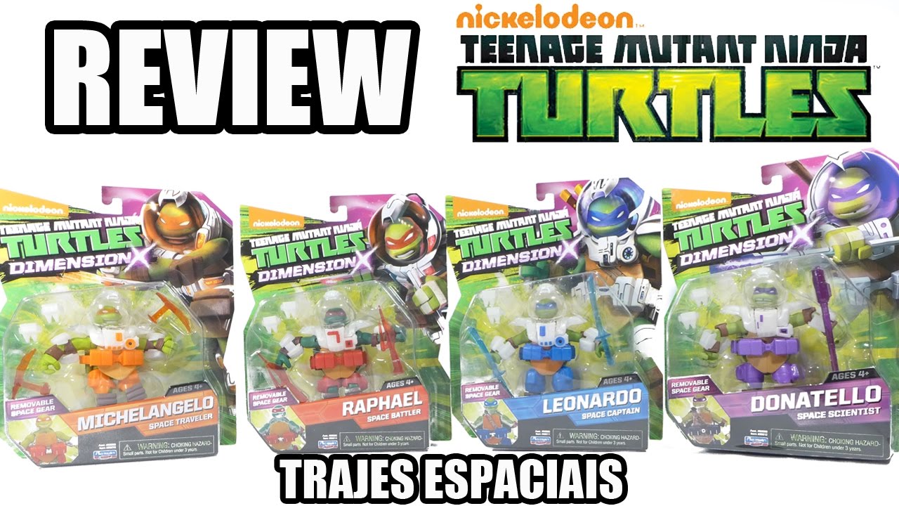 Review das Tartarugas Ninja 2012 Nickelodeon com roupas espaciais - coleção Dimension X - série 15
