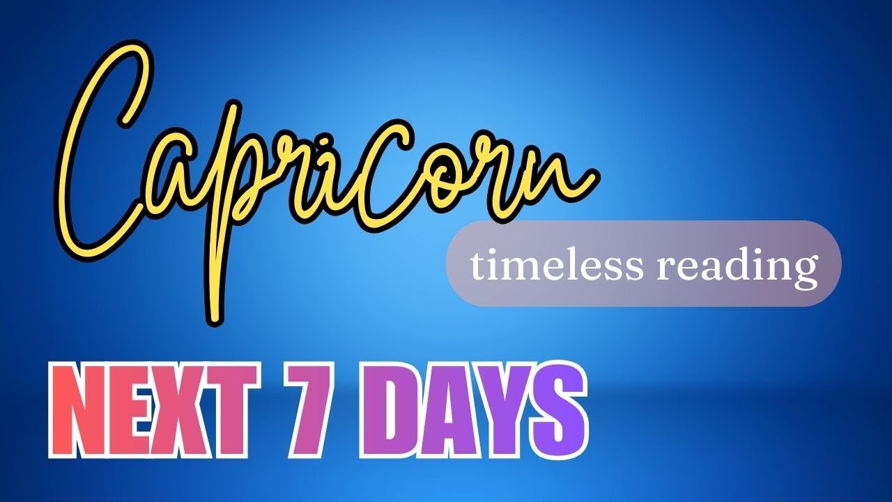 ♑ CAPRICORN NEXT 7 DAYS: Ano'ng Energy? ✨ Timeless Reading ✨ Tagalog Tarot Reading