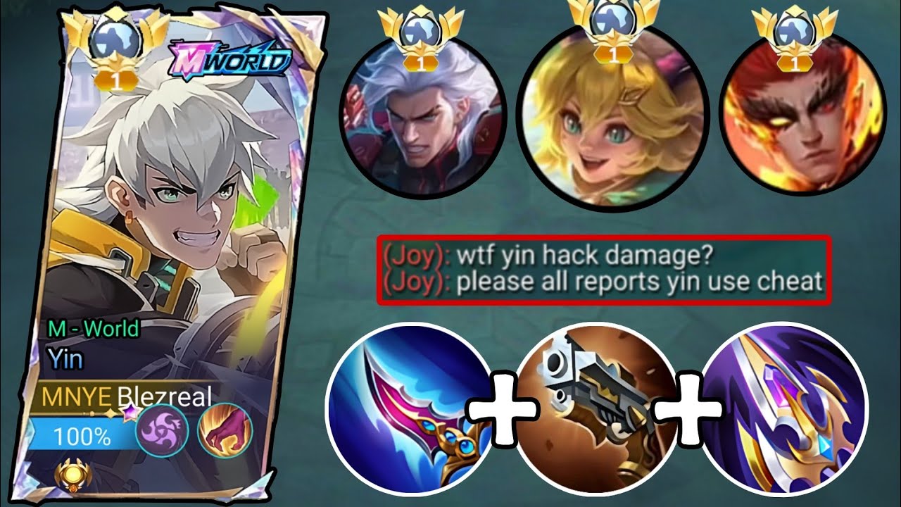 18 Kills!! 🔥 YIN TOP GLOBAL BEST ONESHOT BUILD AND EMBLEM 2026 NEW UPDATE!! - Mobile Legends