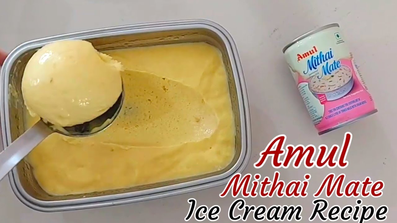 Amul Mithai Mate Ice cream Recipe | Condensed Milk Ice Cream Recipe | Amul Mithai Mate Recipes