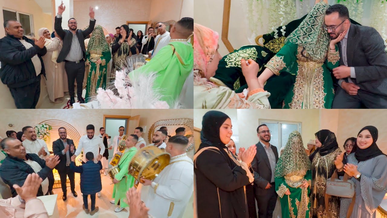 أخيرا ... العروسة خرجت وكلشي كيشطح وفرحان 💃💃❤️