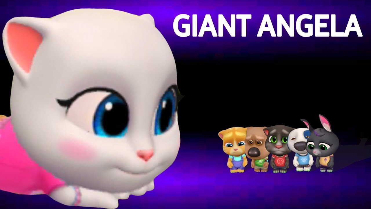 GIANT ANGELA - AMONG US - Everybody Hates Angela - My Talking Tom Friends - Tom Gold Run 081025 #1