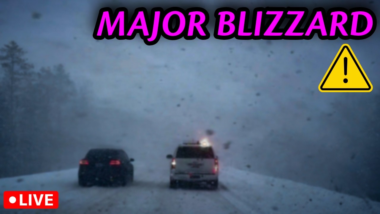 🔴CRIPPLING BLIZZARD SLAMS THE NORTHEAST - STORM CHASERS LIVE