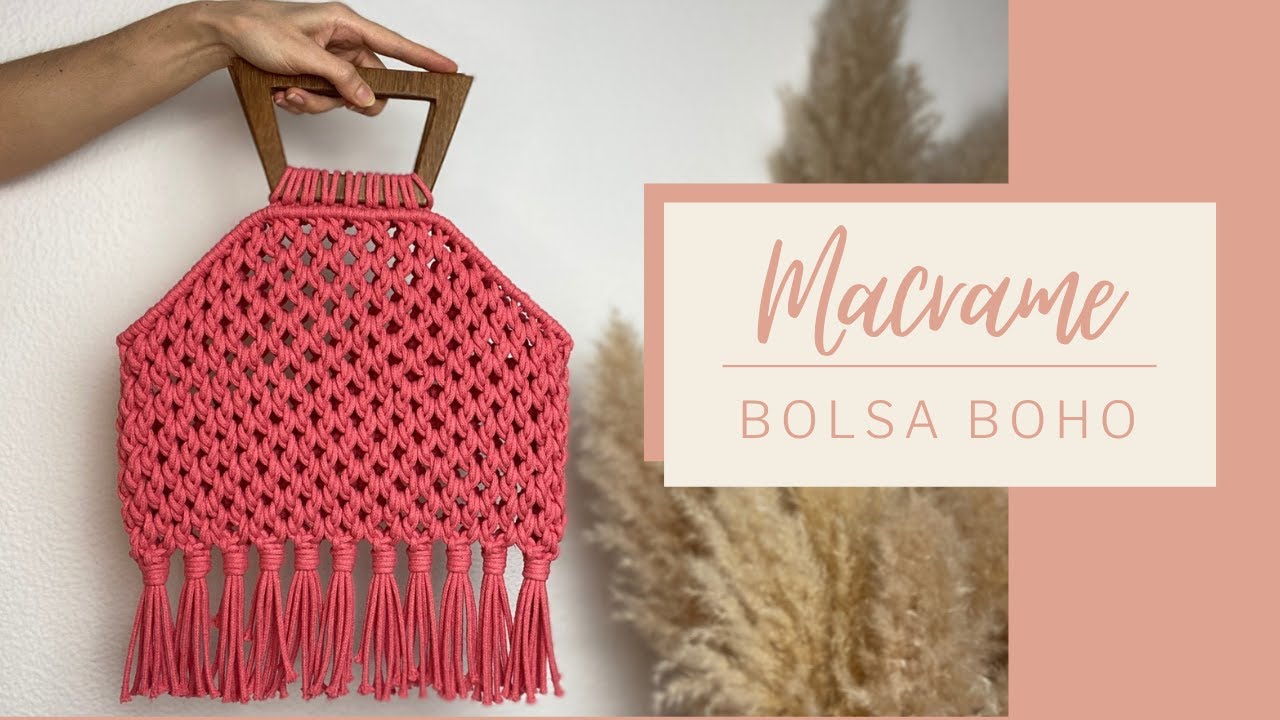 MACRAME PASSO A PASSO - Bolsa Boho